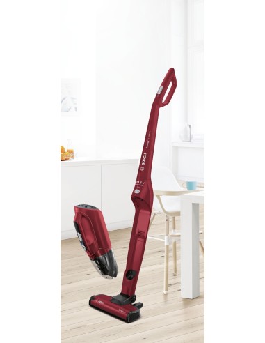 Bosch BBH2P14L scopa elettrica Senza sacchetto Rosso