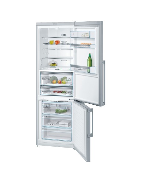 Bosch Serie 8 KGF49PI40 frigorifero con congelatore Libera installazione 413 L Acciaio inossidabile