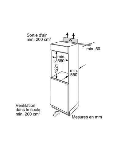 Bosch Serie 2 KIR24X30 Monoporta incasso