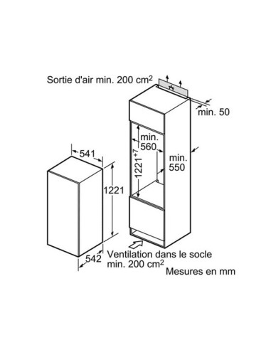 Bosch Serie 2 KIR24X30 Monoporta incasso