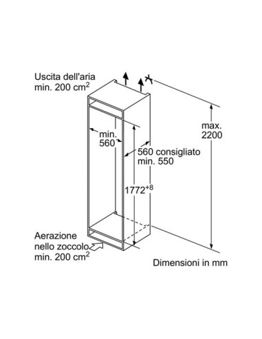 Bosch Serie 6 KIS86AF30 Combinato incasso
