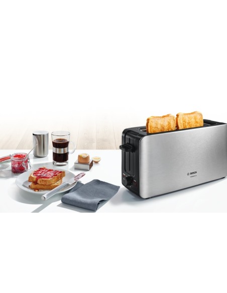 Bosch TAT6A803 tostapane 1090 W Nero, Acciaio inossidabile