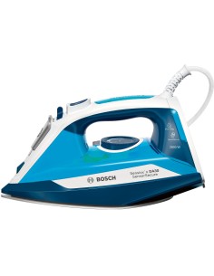 Bosch TDA3028210 ferro da stiro Ferro a vapore Piastra Ceranium Glissée 2800 W Blu, Bianco