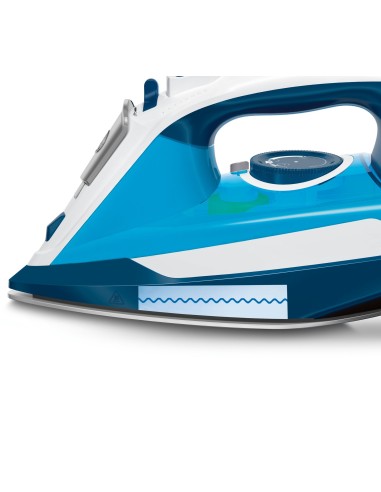 Bosch TDA3028210 ferro da stiro Ferro a vapore Piastra Ceranium Glissée 2800 W Blu, Bianco