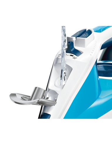 Bosch TDA3028210 ferro da stiro Ferro a vapore Piastra Ceranium Glissée 2800 W Blu, Bianco