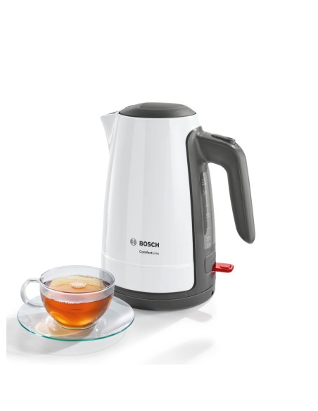 Bosch TWK6A011 bollitore elettrico 1,7 L 2400 W Grigio talpa, Bianco