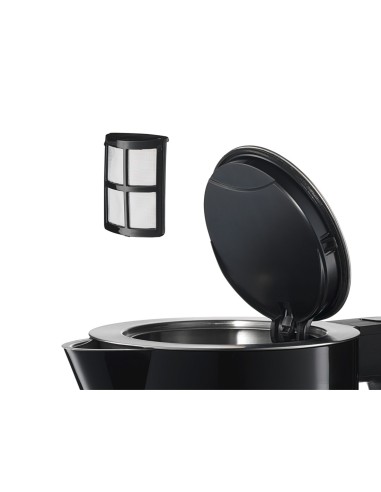 Bosch TWK7203 bollitore elettrico 1,7 L 1850 W Nero, Acciaio inossidabile