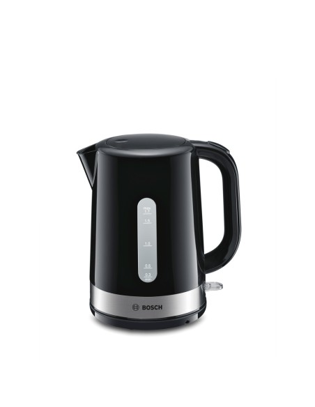 Bosch TWK7403 bollitore elettrico 1,7 L 2200 W Nero, Acciaio inossidabile