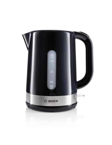 Bosch TWK7403 bollitore elettrico 1,7 L 2200 W Nero, Acciaio inossidabile