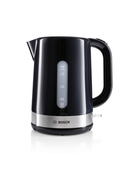 Bosch TWK7403 bollitore elettrico 1,7 L 2200 W Nero, Acciaio inossidabile