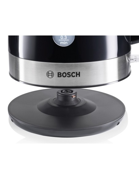 Bosch TWK7403 bollitore elettrico 1,7 L 2200 W Nero, Acciaio inossidabile