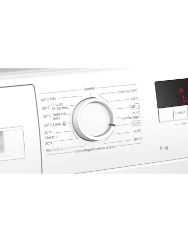 Bosch Serie 2 WAJ20008IT lavatrice Caricamento frontale 8 kg 1000 Giri min Bianco