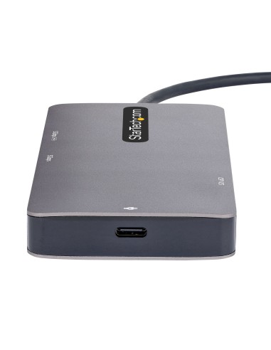 StarTech.com Adattatore USB C Multiporta, Doppio HDMI 4K 60Hz, Hub USB A 5Gbps a 2 porte, 100W Power Delivery Pass-Through,