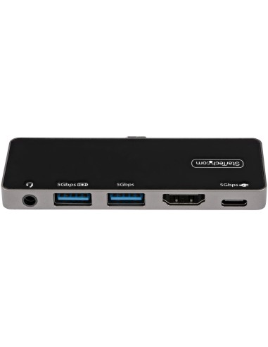 StarTech.com Adattatore Multiporta USB C a HDMI 4K 60Hz, Hub USB 3.0 a 3 porte, HDMI 2.0 Audio - USB-C Mini Docking station con