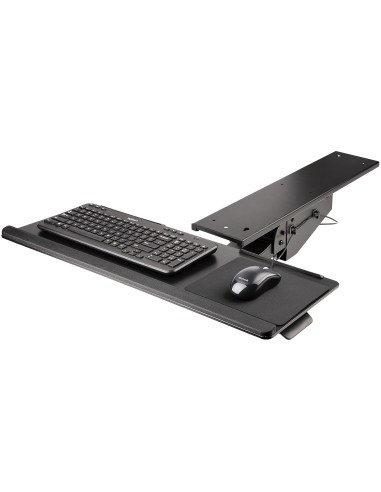StarTech.com Porta tastiera estraibile per scrivania - Ripiano scorrevole sotto scrivania per tastiera PC - Mensola ergonomica