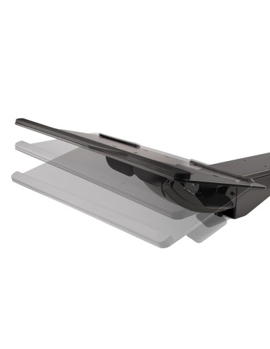 StarTech.com Porta tastiera estraibile per scrivania - Ripiano scorrevole sotto scrivania per tastiera PC - Mensola ergonomica