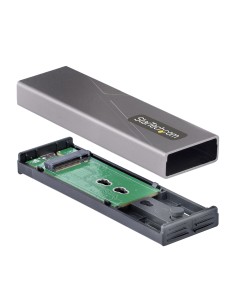 StarTech.com Box SSD M2 NVME - Adattatore USB-C 10Gbps a M.2 NVMe SATA - Case Esterno USB-C (3.0 3.1) in Alluminio per SSD M2 2