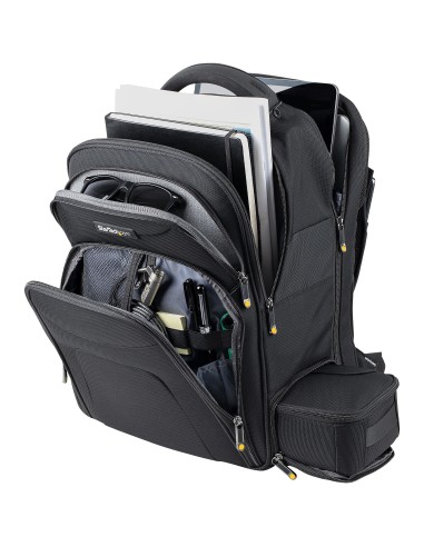StarTech.com Zaino per Laptop 17.3" con Custodia per Accessori Rimovibile - Zaino per Professionisti Informatici in Nylon