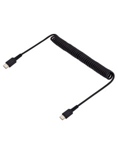 StarTech.com Cavo USB C Ricarica Veloce da 1m Cavetto USB tipo C 2.0 Spiralato di Alimentazione e Sincronizzazione Resistente 2