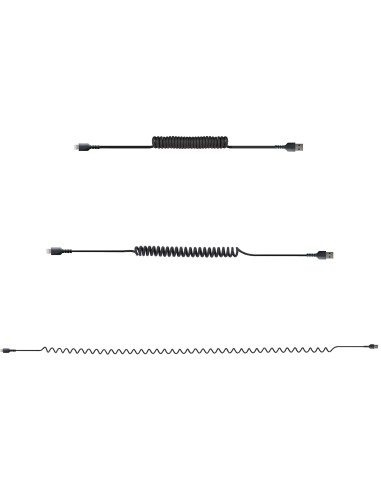 StarTech.com Cavo Lightning a USB-A da 1m Certificato MFi, Cavetto iPhone Spiralato di Ricarica Alimentazione, Resistente Cavo