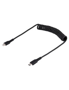 StarTech.com Cavo USB-C a Lightning da 50 cm Certificato MFi, Cavetto iPhone Spiralato di Ricarica Alimentazione, Resistente 2