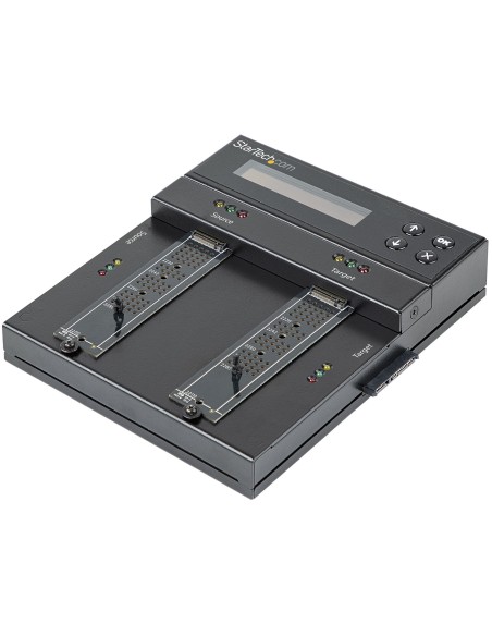 StarTech.com Duplicatore SSD HDD M.2 SATA e M.2 Nvme - Clonatore Eraser per dischi SSD Nvme M.2 PCIe AHCI - M.2 SATA -