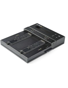 StarTech.com Duplicatore SSD HDD M.2 SATA e M.2 Nvme - Clonatore Eraser per dischi SSD Nvme M.2 PCIe AHCI - M.2 SATA - 2