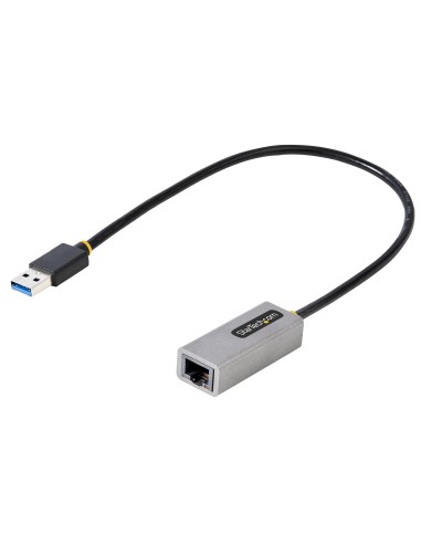 StarTech.com Adattatore USB Ethernet, Convertitore USB 3.0 a Ethernet 10 100 1000 Gigabit per Laptop, Cavo integrato 30 cm,