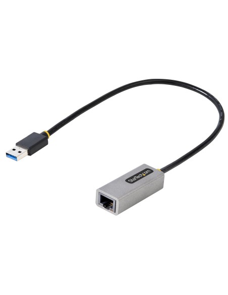 StarTech.com Adattatore USB Ethernet, Convertitore USB 3.0 a Ethernet 10 100 1000 Gigabit per Laptop, Cavo integrato 30 cm,