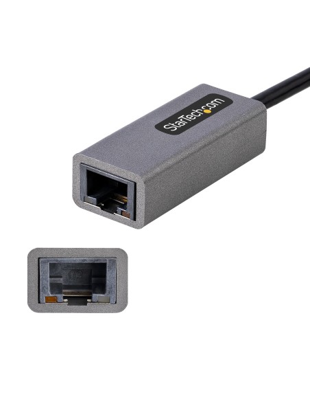 StarTech.com Adattatore USB Ethernet, Convertitore USB 3.0 a Ethernet 10 100 1000 Gigabit per Laptop, Cavo integrato 30 cm,