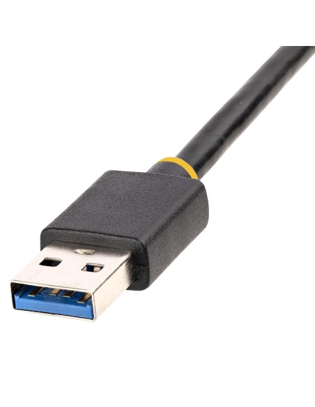 StarTech.com Adattatore USB Ethernet, Convertitore USB 3.0 a Ethernet 10 100 1000 Gigabit per Laptop, Cavo integrato 30 cm,