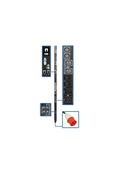 Tripp Lite PDU3XEVSR6G63A unità di distribuzione dell'energia (PDU) 24 presa(e) AC 0U Nero