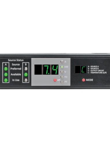 Tripp Lite PDUMNH32HVAT unità di distribuzione dell'energia (PDU) 2 presa(e) AC 1U Nero