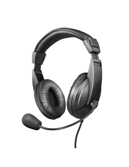 Trust 21661 cuffia e auricolare Cablato A Padiglione Musica e Chiamate Nero