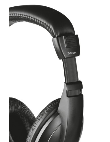 Trust 21661 cuffia e auricolare Cablato A Padiglione Musica e Chiamate Nero