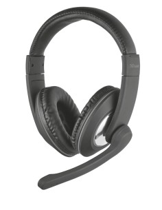 Trust 21662 cuffia e auricolare Cablato A Padiglione Musica e Chiamate Nero
