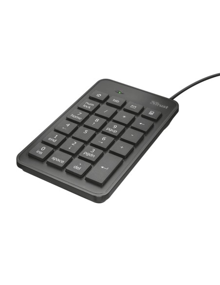 Trust 22221 tastierino numerico Notebook PC USB Nero