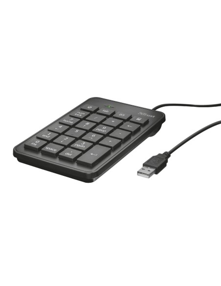 Trust 22221 tastierino numerico Notebook PC USB Nero