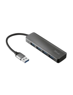 Trust Halyx Aluminium 4-Port USB 3.2 Hub Grigio