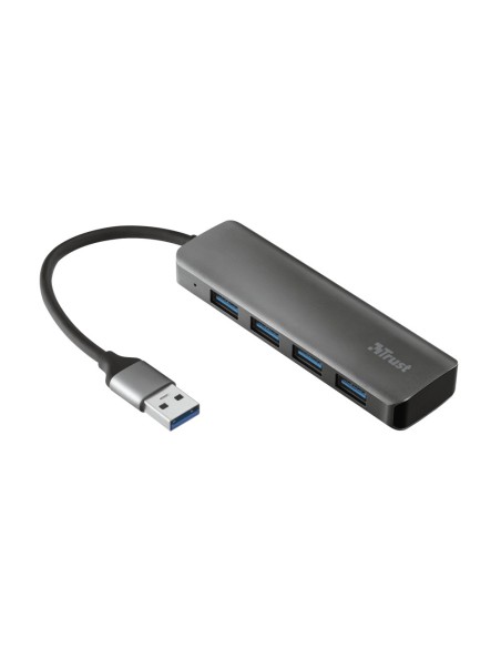 Trust Halyx Aluminium 4-Port USB 3.2 Hub Grigio