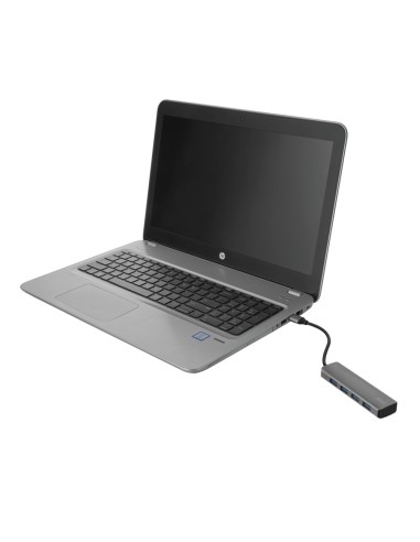 Trust Halyx Aluminium 4-Port USB 3.2 Hub Grigio