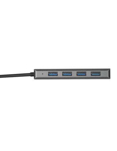 Trust Halyx Aluminium 4-Port USB 3.2 Hub Grigio