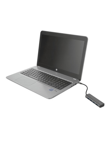 Trust 23328 hub di interfaccia USB 3.2 Gen 1 (3.1 Gen 1) Type-A 5000 Mbit s Grigio