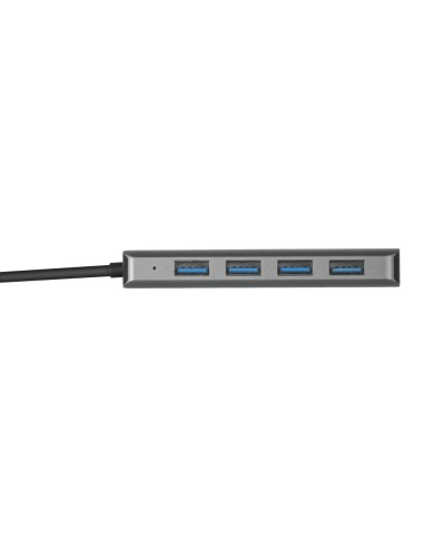 Trust 23328 hub di interfaccia USB 3.2 Gen 1 (3.1 Gen 1) Type-A 5000 Mbit s Grigio