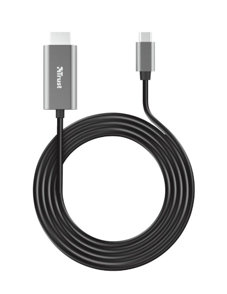 Trust Calyx adattatore grafico USB Nero, Metallico