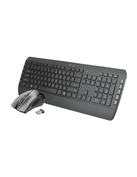 Trust Tecla-2 tastiera Mouse incluso RF Wireless QWERTY Italiano Nero