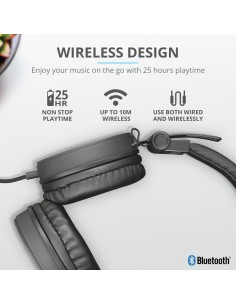 Trust 23552 cuffia e auricolare Cablato A Padiglione MUSICA Nero 2