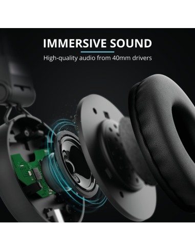 Trust 23552 cuffia e auricolare Cablato A Padiglione MUSICA Nero