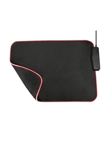Trust GXT 765 Glide-Flex RGB Tappetino per mouse per gioco da computer Nero, Rosso