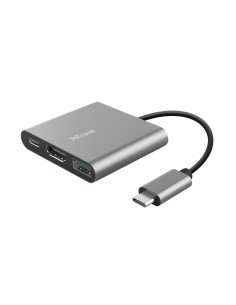 Trust Dalyx USB 3.2 Gen 1 (3.1 Gen 1) Type-C 5 Mbit s Alluminio, Nero